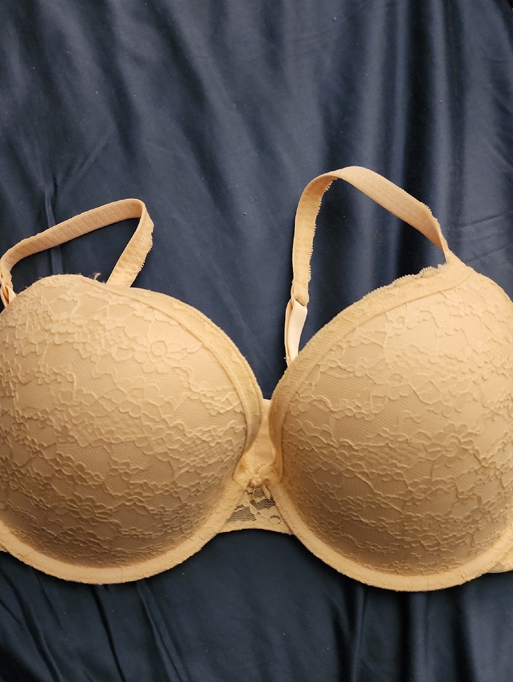 aerie Lace Overlay Push-Up Bra in Beige 36DD